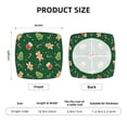 thumbnail image 5 of Honeii green Christmas Element Print Square Cushion Cover with Elastic Band & Ties,Sofa Cushion Covers,Furniture Protector for Living Room,Washable Sofa Seat Slipcover-Six Piece, 5 of 7