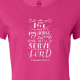 thumbnail image 4 of Inktastic We Will Serve the Lord Bible Verse Women's T-Shirt, 4 of 5