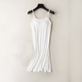 thumbnail image 4 of XIAOCHA Womens Solid Mini Dress Spaghetti Strap Loose Soft Nightdress Loungewear, 4 of 4
