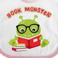 thumbnail image 4 of Inktastic Book Monster Boy Boys or Girls Baby Bib, 4 of 4