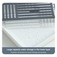 thumbnail image 4 of Latrodar Draining Board, Household Double Layer Dr-ain Tray, Kitchen Fruit And Vegetable Dish Storage Tray, Plastic Tea Tray Gray Creative 8.88x1.08 Inch, 4 of 5