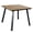 Yellow, variant on S-HOME All-Weather Outdoor Square Patio Table with Umbrella Hole Iron Frame, 35" WPC Top, for Balcony and Backyard Gatherings, Antique Dark Grey