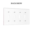 thumbnail image 2 of Crystal Falling Switch Cover Decorative Wall Plate / 4-Gang 4-Toggle / Standard Size 4.5x8 in, 2 of 5
