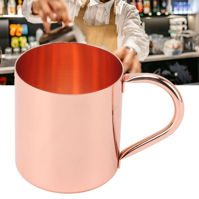 Tasse Mule Moscou, Tasse Moscow en Acier Inoxydable 304, Tasses à Cocktail de Vin Rouge, Poignée Ergonomique pour Café Vin