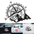 thumbnail image 1 of 3D Car Sticker Compass Rose Navigate Mountain 4x4 Offroad Vinyl Sticker Decal Car Decal, 1 of 8