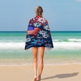 thumbnail image 4 of Independence Day Of The United States Flag Ultra Fine Fiber Beach Towels for Travel And Quick Drying Absorbent Towels for Swimming, 4 of 7