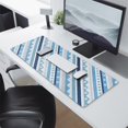 thumbnail image 2 of Long Mouse Pads for Desk,Blue Geometric Stripe Pattern Desk Mats on Top Of Desks, Desk Mouse Pad Extra Large with 3mm Non-Slip Base and Stitched Edge for Gaming,Office,Work,Home 31.5"x11.8", 2 of 6