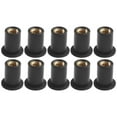 thumbnail image 2 of Fule 10X Motorcycle Windshield Rubber Nuts/M5/M6 Vibration Damper Panel Mounting 5mm M5 Rubber Nuts For Most Windshields, 2 of 10