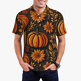 thumbnail image 1 of Balery Autumn Pumpkin Leaves Camisa Polo de Hombre con Estampado, de Manga Corta y Tejido Medio, Camisa Tipo Golf Polo-XX-Large, 1 of 6