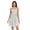 Light Grey Soft Palm Leaf, variant on Summer Dresses for Women Strapless Casual Beach Cover Ups Off White Scattered Palm Tube Top Sundress