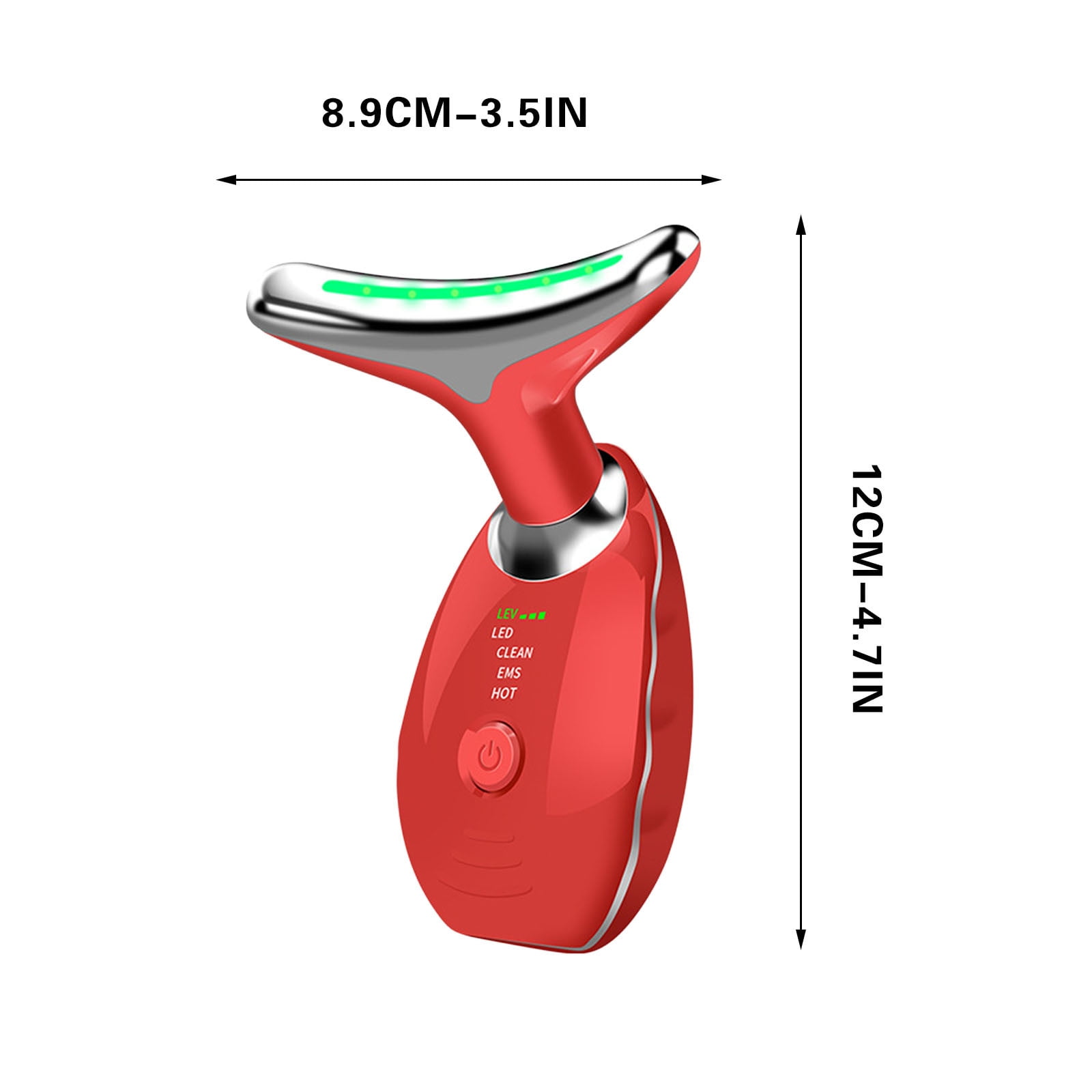 EARSTMAKEUP Clearance Face and Neck Beauty Device, Multifunctional Facial Skin Care Tool, 7 Color Led Face Neck Massager for Skin Care Routine at Home(white)