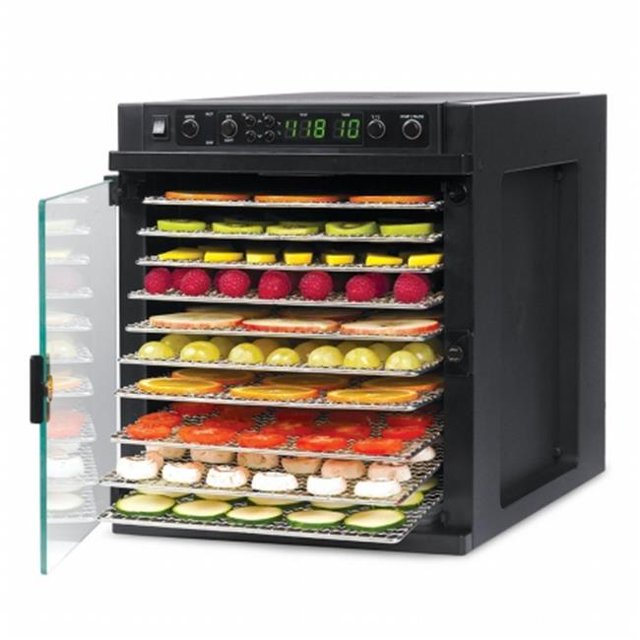 Digital Food Dehydrator with BPA-Free Trays, Black