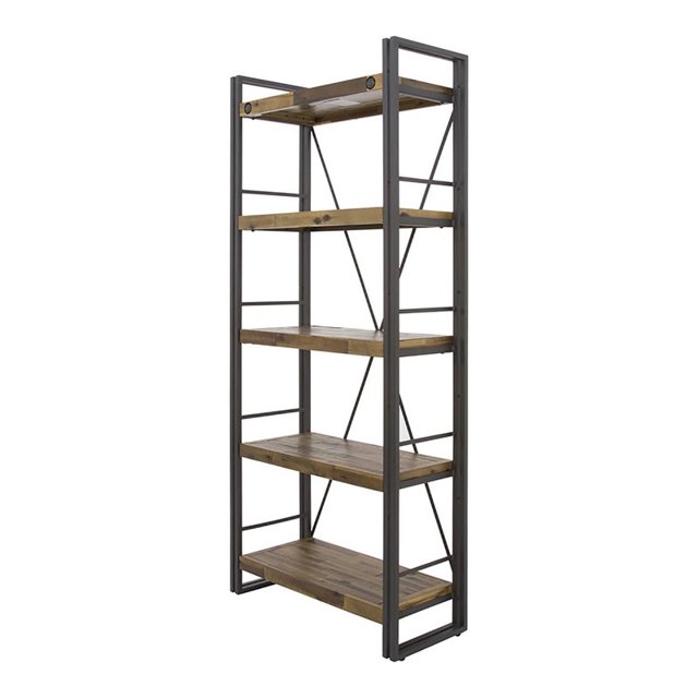 Yosemite Home Decor Austen 75"x31" Large Wood Shelving Unit in Natural