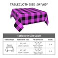 thumbnail image 7 of Wukai Purple Black Buffalo Plaid Waterproof Tablecloth for Kitchen Dining, Fits Square Tables for 2-4 Seats -60"x60", 7 of 7
