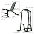 thumbnail image 2 of CoSoTower Smith Machine, Multi-Functional Power Cage w/ Adjustable Bench, Barbell Bar, Cable Pulley System, 15-Level Squat Rack, 2 of 7