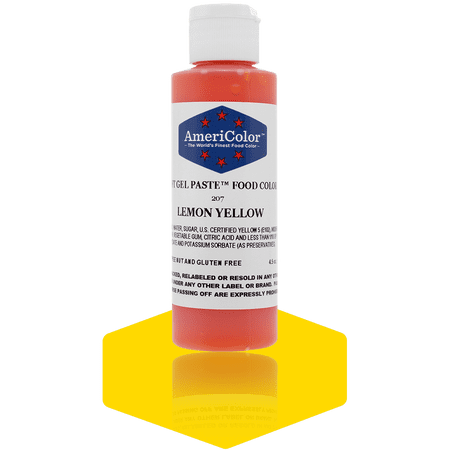 Americolor Soft Gel Paste Food Color, 4.5-Ounce, Lemon Yellow