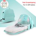 thumbnail image 2 of Cama plegable de cuna portátil para bebé, nido de cuna para viaje, bolsa de cama plegable con mosquitera, cesta de dormir infantil con juguetes Fivean unisex, 2 of 2