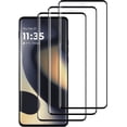 thumbnail image 1 of 3 Pack for Motorola Moto Edge 2024 Screen Protector,HD Tempered Glass,3D full Coverage,9H Hardness,Anti-Scratch,Bubble Free, 1 of 7