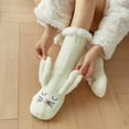 thumbnail image 3 of Dyfzdhu Women Cartoon Floor Socks Thickened Warm Sleep Socks Slippers Socks, 3 of 4