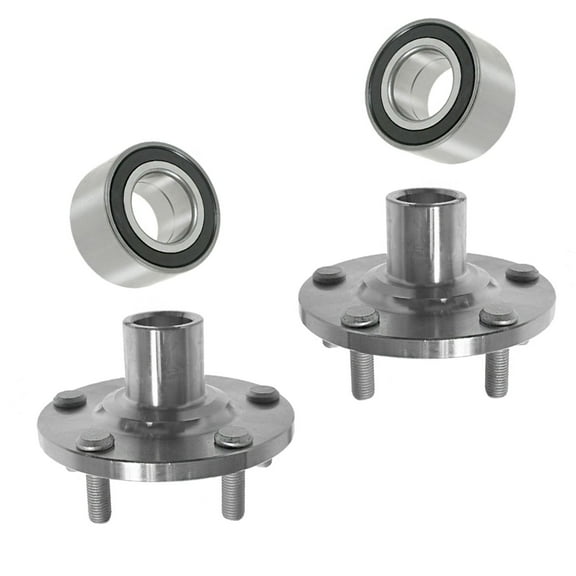 TRQ Front Wheel Hub & Bearing Kit LH RH Pair for 01-05 Rav4 SUV BHA65727