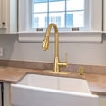 thumbnail image 4 of Akicon Soap Dispenser for Kitchen Sink, Brass Body Refill from Top, Built in Design with Large Liquid Soap 17 OZ Bottle (Brass Gold), 4 of 8