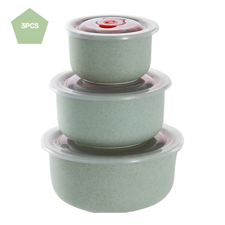 ACDANC Mixing Bowls with Lids,Plastic Nesting Bowls Set,Storage Bowls,Microwave Safe,3 Bowls 3 Lids