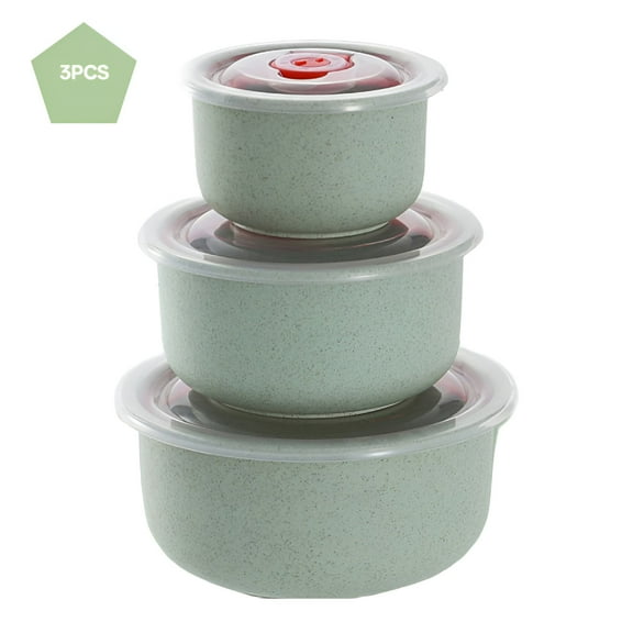 ACDANC Mixing Bowls with Lids,Plastic Nesting Bowls Set,Storage Bowls,Microwave Safe,3 Bowls 3 Lids