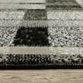 thumbnail image 6 of 3' X 5' Black Grey And Ivory Geometric Power Loom Stain Resistant Area Rug, 6 of 10