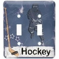 thumbnail image 2 of 3dRose, Hockey Player, double toggle switch, 2 of 2