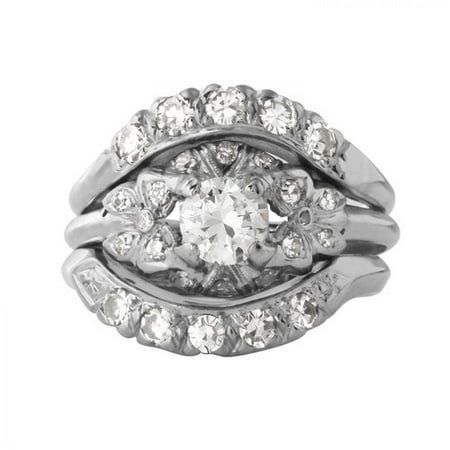 Ladies 1.23 Carat Diamond 900 Platinum Ring