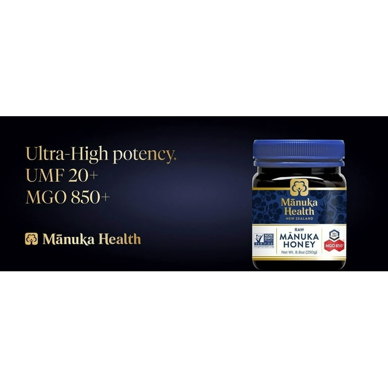 Manuka Health UMF 20+ (MGO 850+) Raw Manuka Honey - Walmart.com