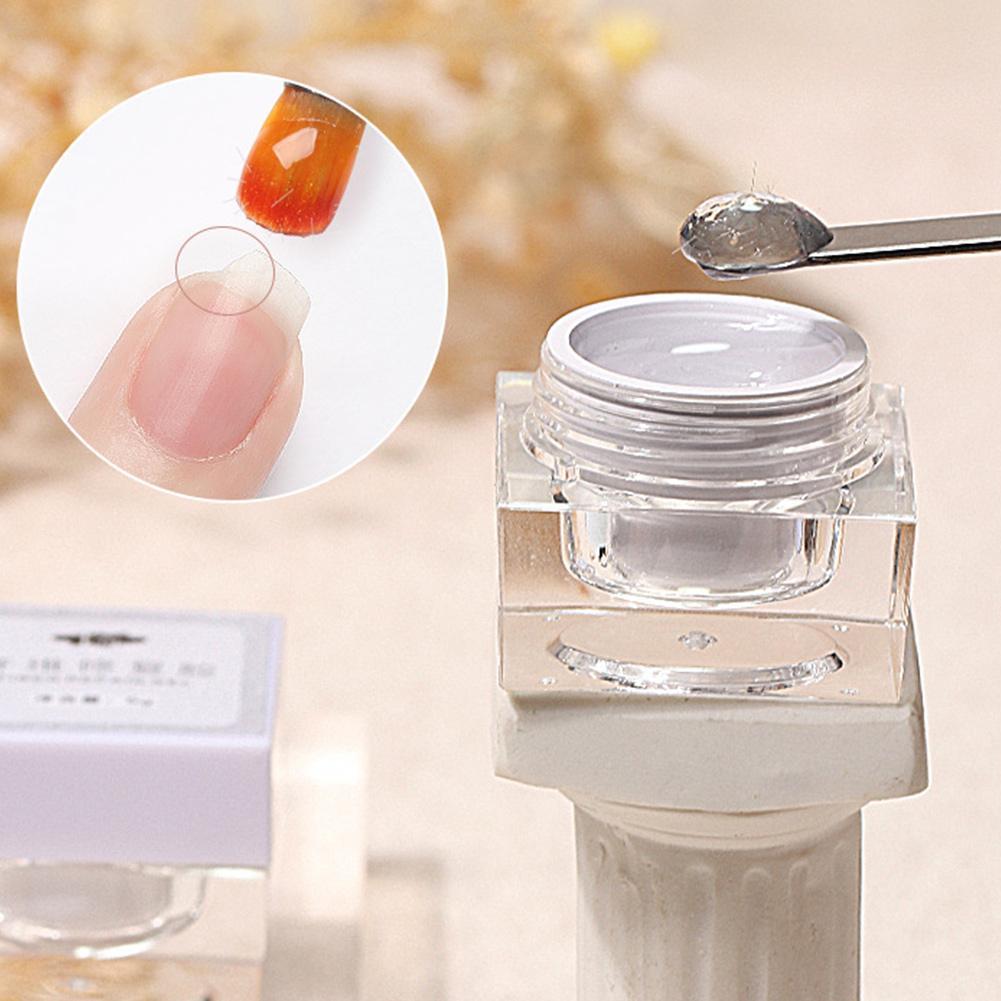 Nail Repair Extend Fiber Gel Crystal Silk UV Fiberglass Art Repaired Broken Gels Nails Nail O4V7
