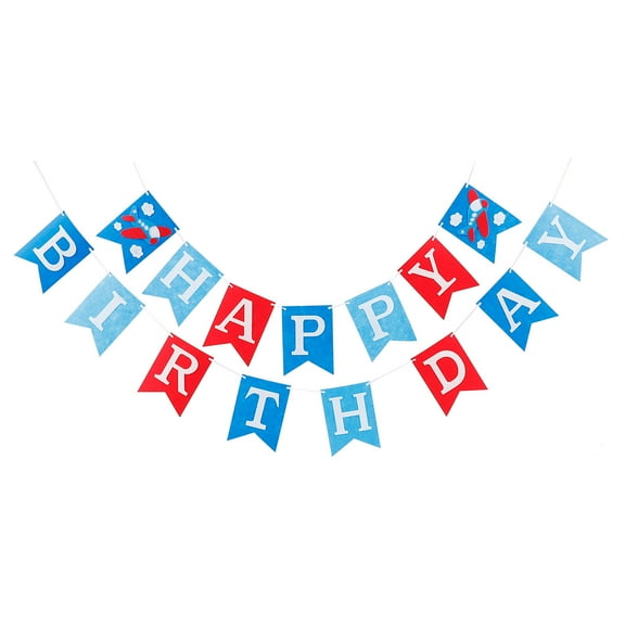 WHAMVOX  Birthday Banner Hanging Theme Celebration Happy Decorations