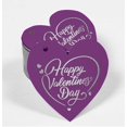 thumbnail image 2 of Inkdotpot Pack Of 50 Happy Valentine's Day Valentine Favor Paper Tags Craft Real Silver Foil Hang Tags, 2 of 6