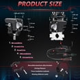 thumbnail image 2 of Tomshoo juego de lámparas, kit de arnés de Mewmewcat Led Kit y suv de 120w de 18000lm y modos compatibles con 18000lm 6 modos mejoran la visibilidad compatible con Led Auxiliary, 2 of 8