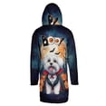 thumbnail image 2 of Happy Halloween Vampire Maltese BOO with Pumpkins Fun and Spooky All Over Print 3D Hooded Duffle Toggle Coat Maltese Dog Lover Gifts Idea - 00018, 2 of 6