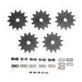 thumbnail image 2 of 410 Sprocket de Motor Trasero de 13t, 5 Piezas de Reemplazo Premium de Acero de Acero Larga Cadena de Cadena de Motor de Vida, 2 of 7