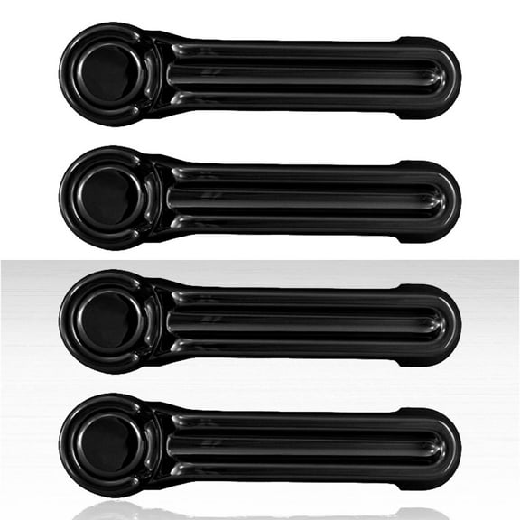 Set of 4 Door Handle Covers for 2007-12 Dodge Nitro - Gloss Black w/o Smart Key