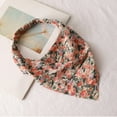 thumbnail image 4 of GZWYHT Headbands for Women,Hair Accessories Floral Hair Bandanas Head Kerchief Women Bandana Print Hair Scarf Triangle Hair Kerchief With Ties Head Scarf Hair Bands,Head Scarf,Hair Ties F, 4 of 4