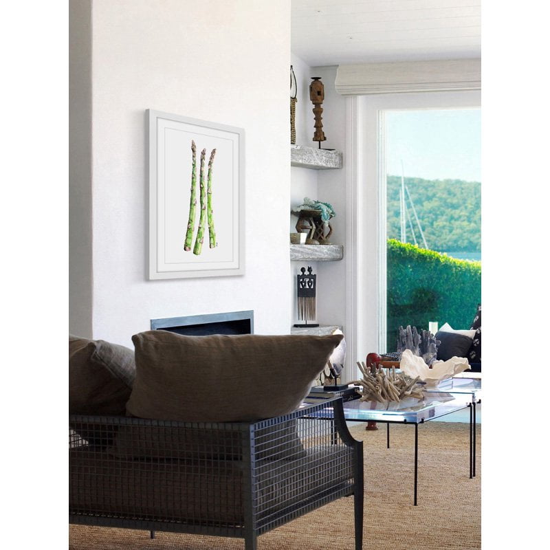 "Asparagus Stalks" Framed Painting Print