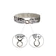 thumbnail image 4 of Cinturón elástico con hebillas de metal entrelazadas decoradas con lentejuelas INSPIRE CHIC para dama de 19.68" a 29.52" en plata y oro, 4 of 6