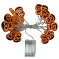 thumbnail image 2 of Blukids Halloween Pumpkin String Lights 20 LED Jack-O-Lantern Battery Operated Lights 3D Double Pumpkin Lights 2 Modes for Home Door Window Porch Decor Indoor Outdoor Halloween Party Decorations(118"), 2 of 6