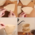 thumbnail image 4 of 600Pcs Coffee Filter Natural Unbleached Coffee Filters Cone Paper Disposable Coffee Filters for pour Over and Drip,600 x coffee filter paper, 4 of 6