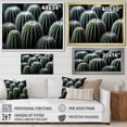 thumbnail image 4 of Designart "Green White Cactus Sublime Simplicity" Floral Floater Framed Canvas Wall Art, 4 of 7