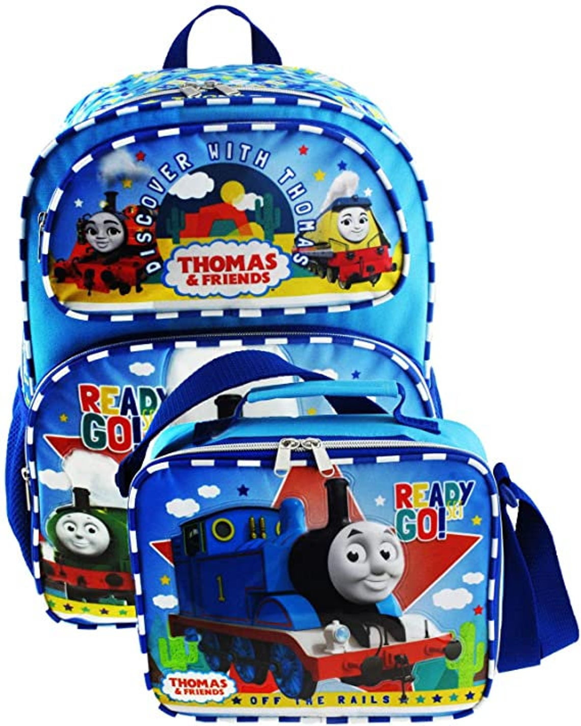 Thomas the Train Deluxe Full Size 16 Inch Backpack with Insulated Lunch