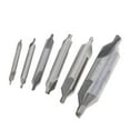 thumbnail image 1 of 6 Piezas HSS Brocas de Localización Central de Avelnado de Herramientas Acero de de 60 degree 1, 1,5, 2, 2,5, 3, 5 Zulema  Juego de brocas centrales HSS, 1 of 4