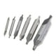 thumbnail image 1 of 6 Piezas HSS Brocas de Localización Central de Avelnado de Herramientas Acero de de 60 degree 1, 1,5, 2, 2,5, 3, 5 Macarena  Juego de brocas centrales HSS, 1 of 4