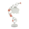 thumbnail image 2 of White and Pink Pastoral Style Flower LED Table Lamp Desk light Reading lamp For Girl's Room, 2 of 22