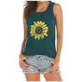 thumbnail image 2 of WAYUTE Tank Tops for Women Floral Print Sleeveless Tank Top Casual Stretch Blouse for Layering Comfort Soft Breathable Dailywear, 2 of 3
