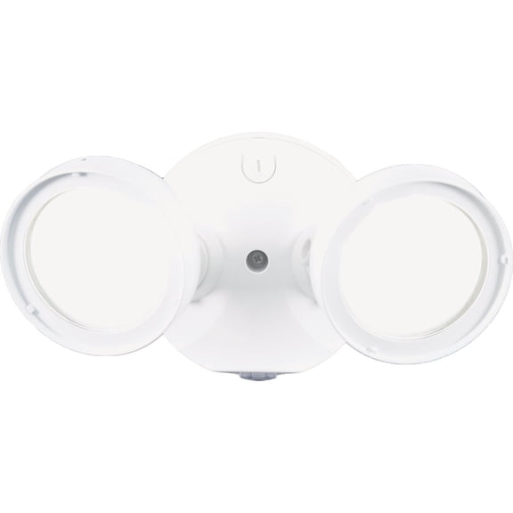 Halo LED Flood Light Dusk to Dawn Hardwired - Bright White, 2 Lights, 4000K, White